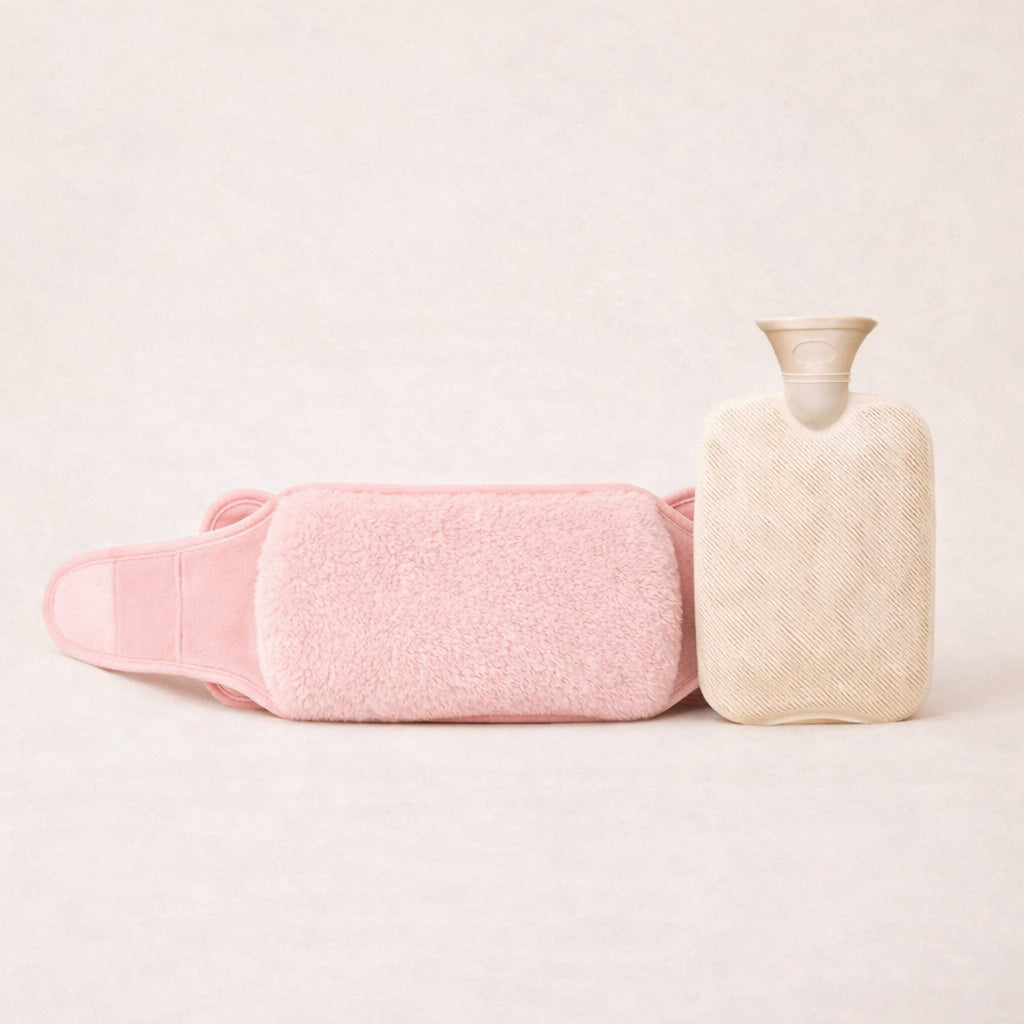 Ceinture bouillotte 1L Ceinture bouillotte 2L LUNEA en rose avec bouillotte classique, idéale pour soulager les douleurs menstruelles.